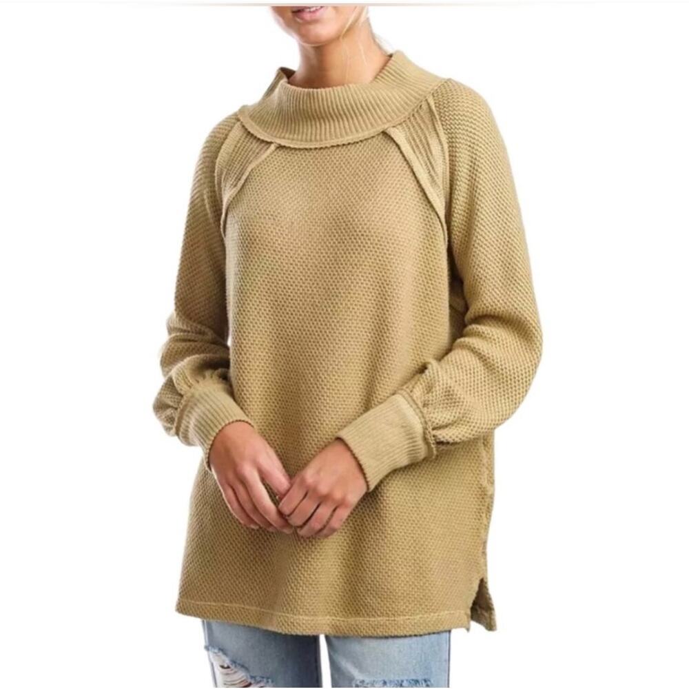 We The Free She's A Keeper Waffle Knit Top